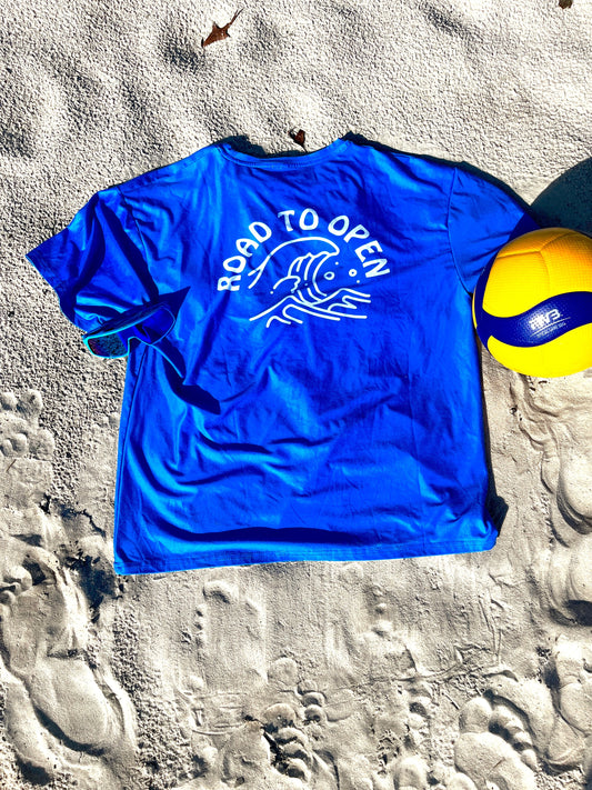 Blue Dri-Fit Road To Open Shirt Road To Open